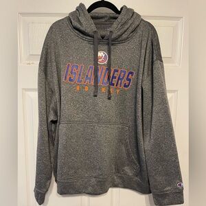 Champion Gray Islanders Hockey Hoodie